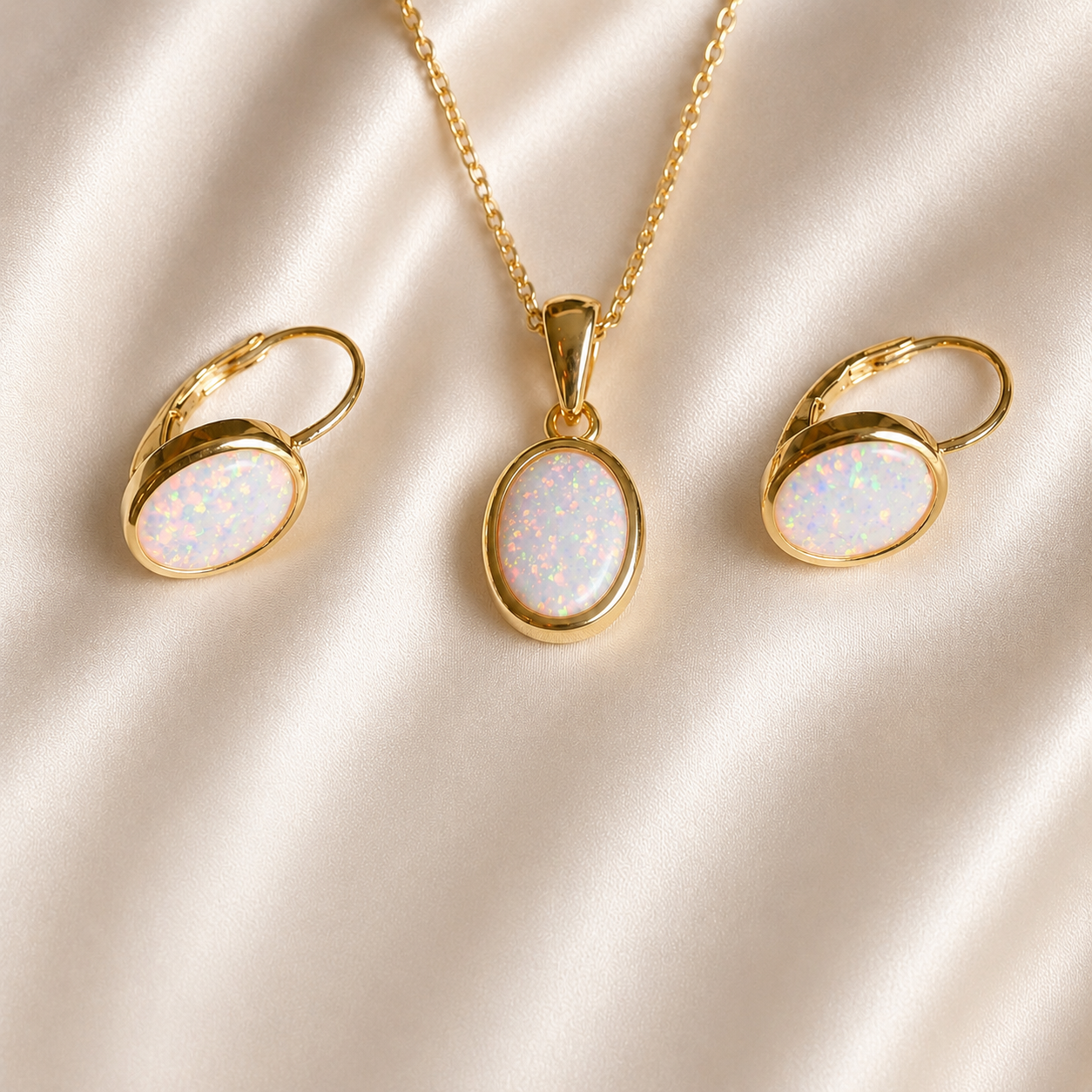 Srebrni set -Opal- 925/1000