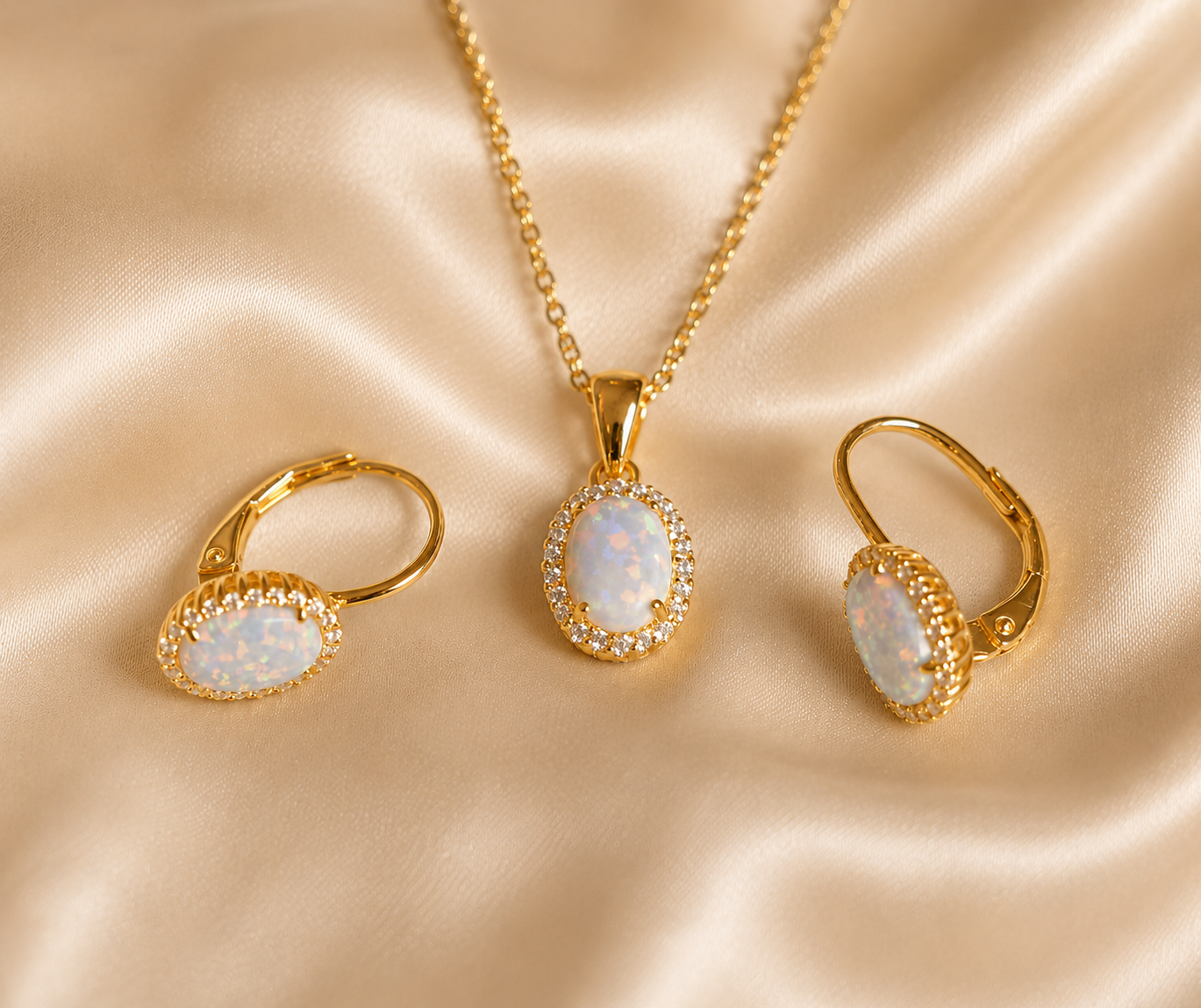 Srebrni set -opal-