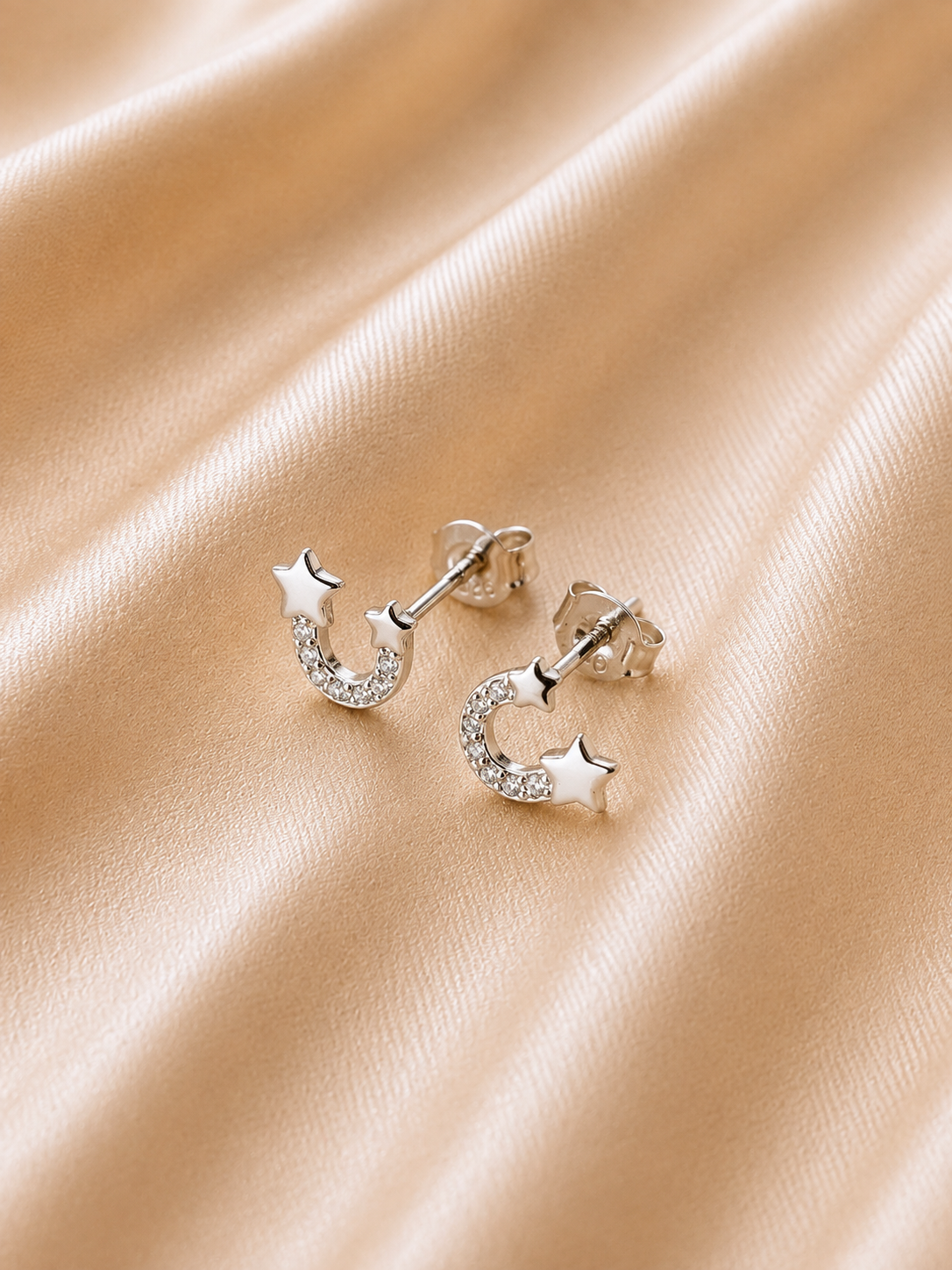 Silver earrings - star