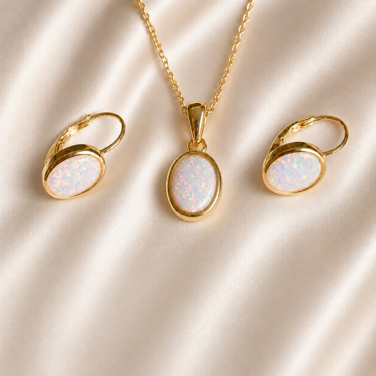 Srebrni set -Opal- 925/1000