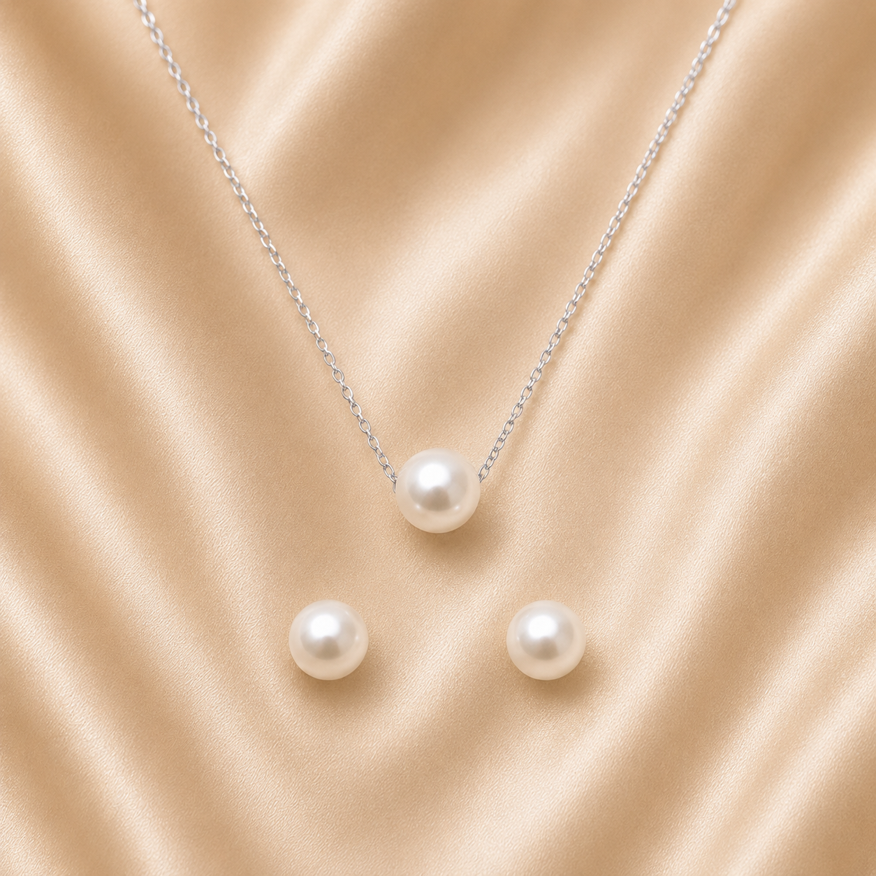 Srebrni set -biser-