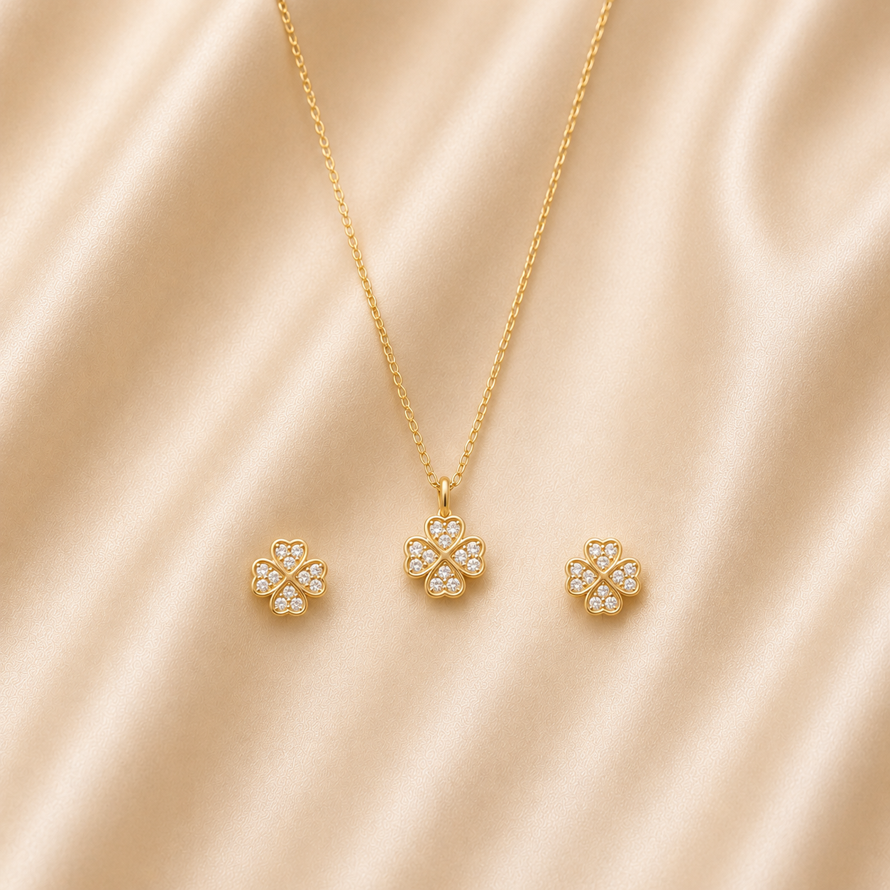Srebrni set -djetelina-