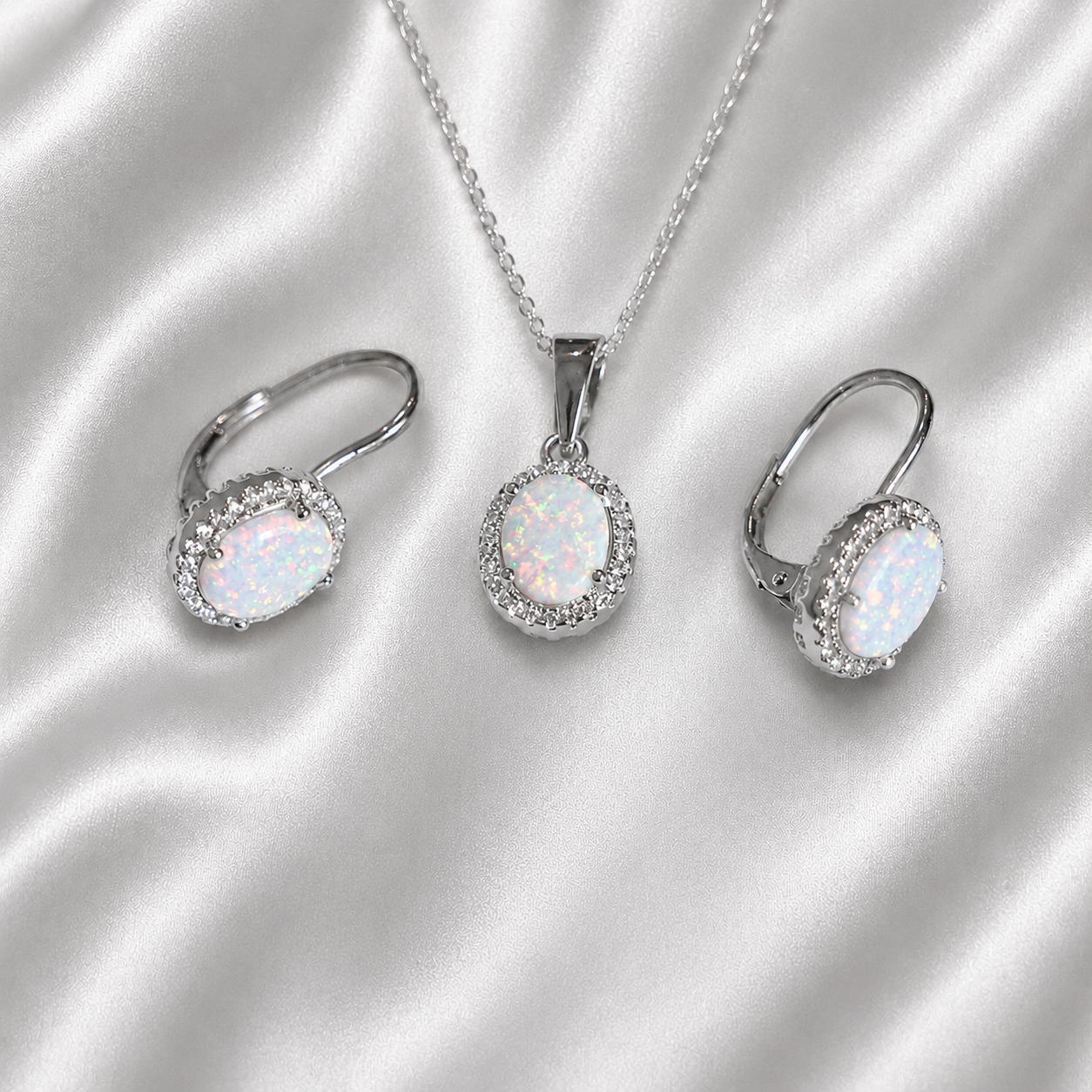 Srebrni set -Opal- 925/1000