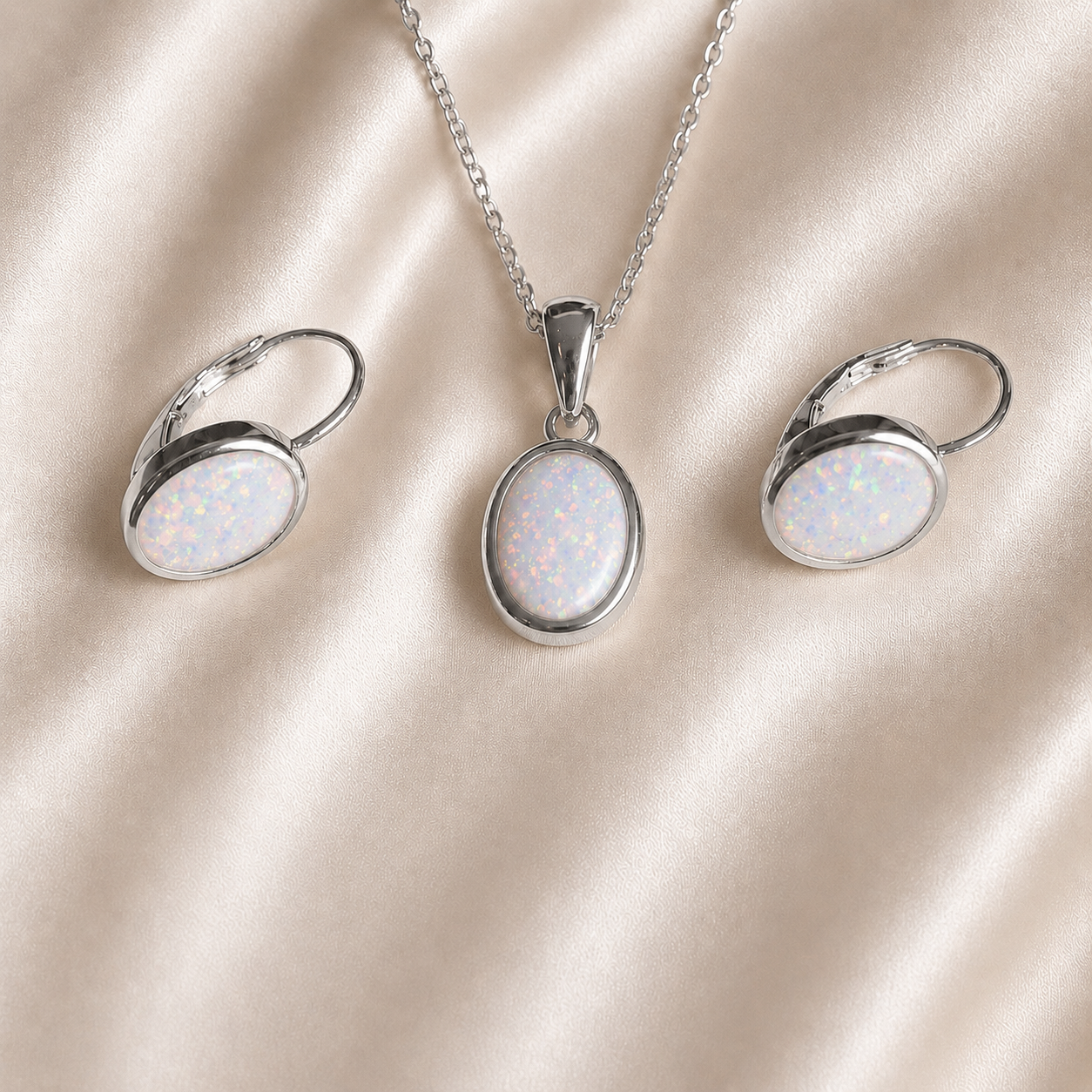 Srebrni set -Opal- 925/1000