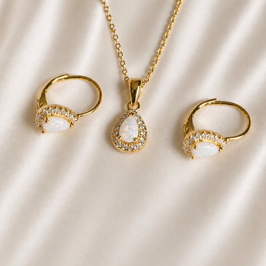 Srebrni set -opal- 925/1000