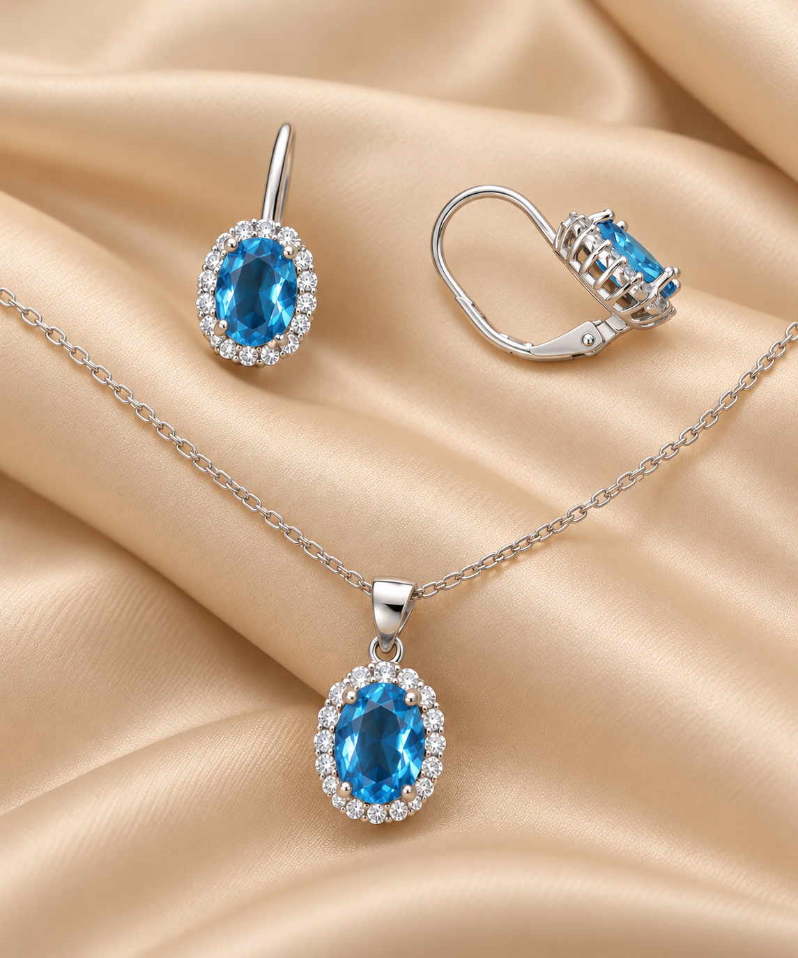 Oval silver set – larger model