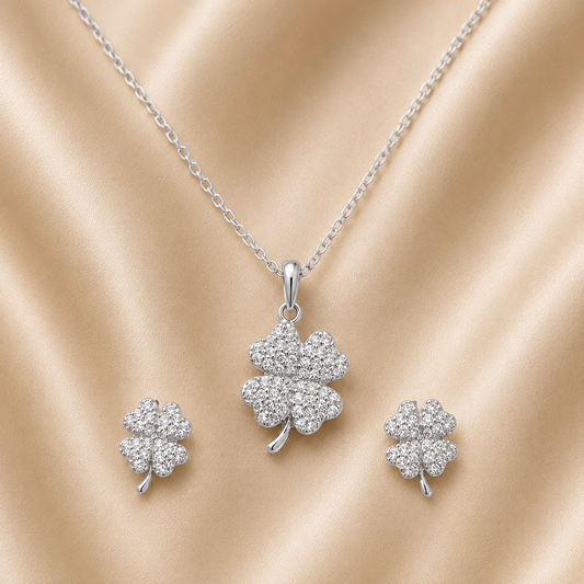 Srebrni set -djetelina-