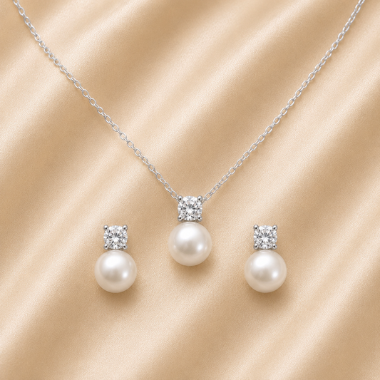 Srebrni set -biser-