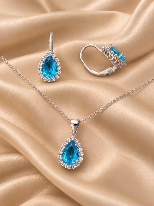 Srebrni set Suza – veći model