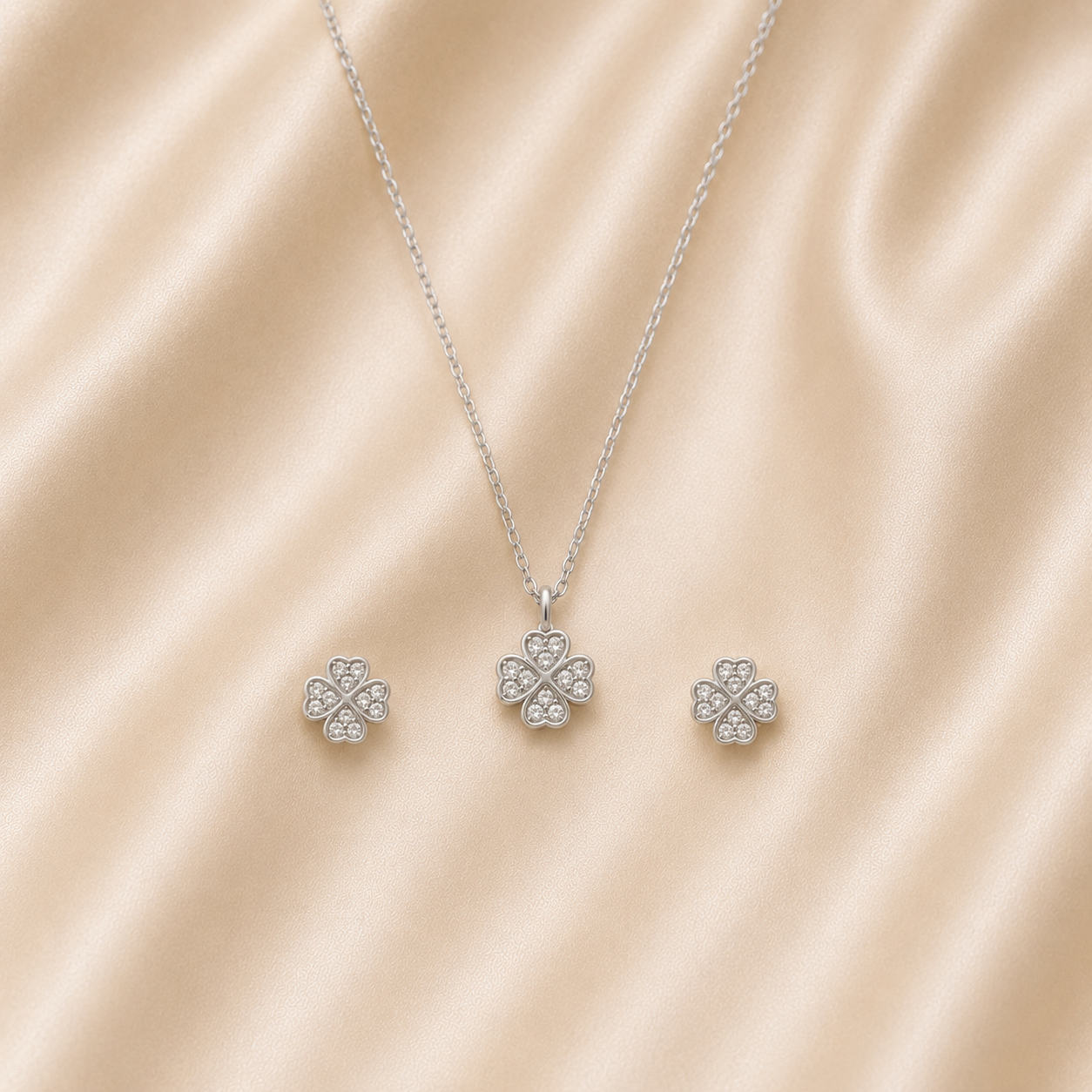 Srebrni set -djetelina-