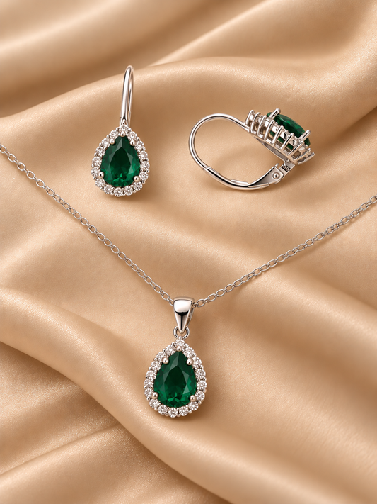 Srebrni set Suza – veći model