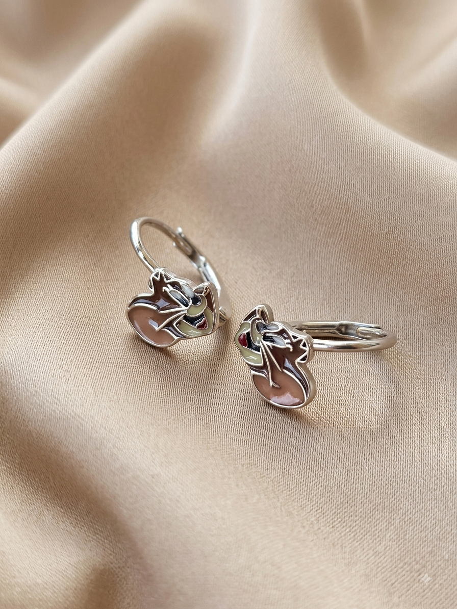 Silver earrings - children's