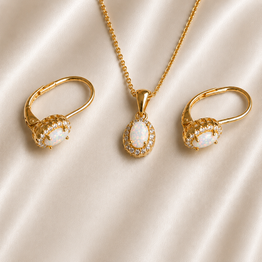 Srebrni set -Opal- 925/1000