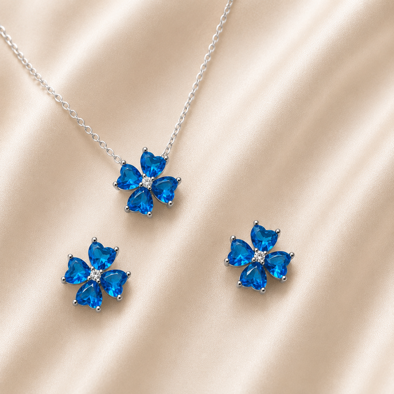 Srebrni set -djetelina-