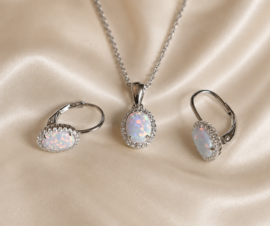 Srebrni set -opal-